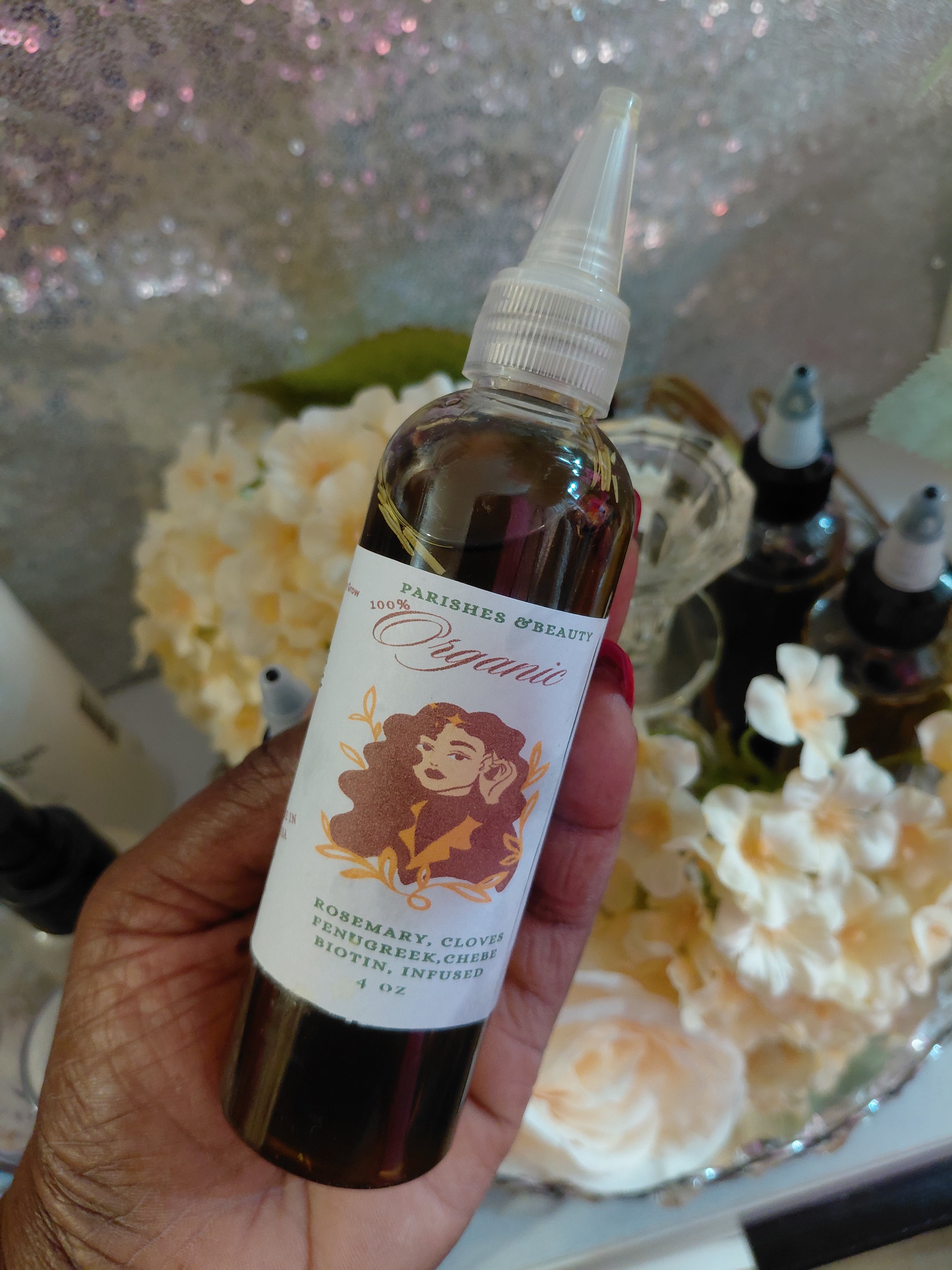Organic Hair Growth Oil – Grow, Thickens, Strengthening & Nourishing Formula
